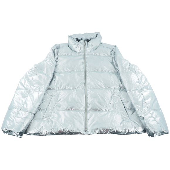 Metallic Short Puffer Jacket with Eco-Friendly Primaloft® - Picture 3 of 9